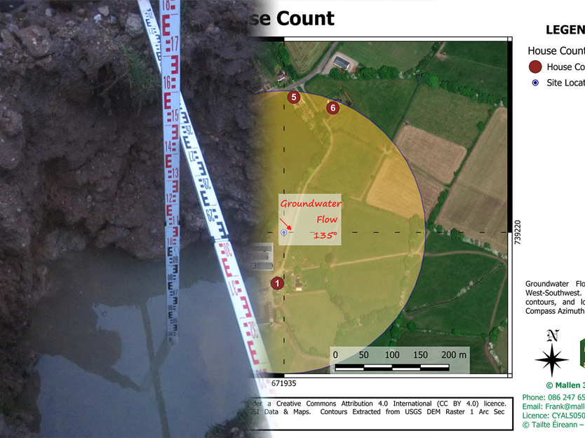 SSA Trial hole and house count map